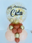 Arranjo de Balões de Mesa Personalizado Com Glitter - imagem 3