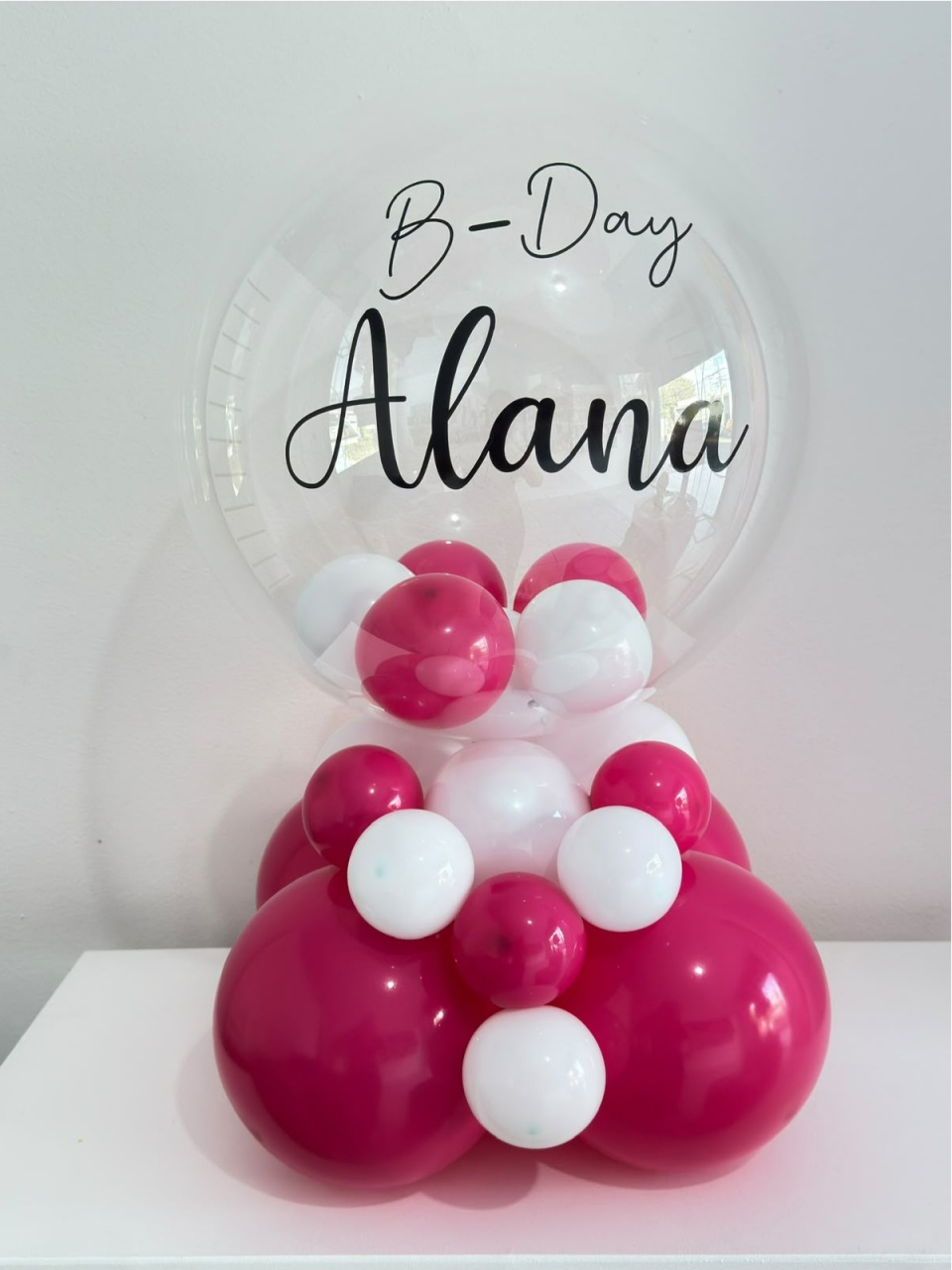 Arranjo de Balões de Mesa Personalizado - Coloriradecoracoes