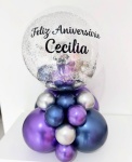 Arranjo de Balões de Mesa Personalizado Com Glitter - imagem 2