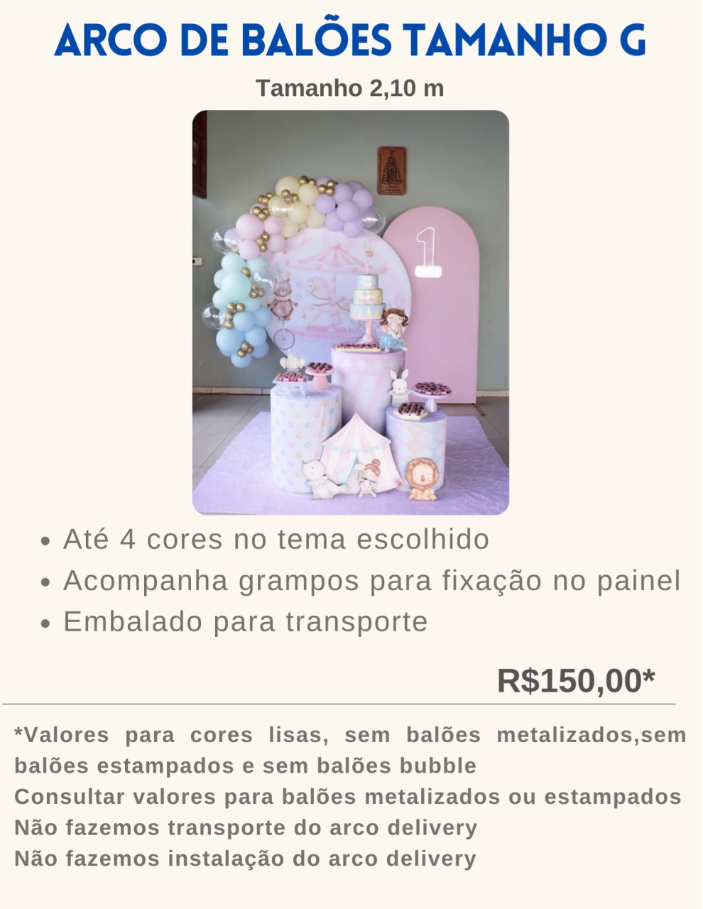Arco de Balões G - Coloriradecoracoes