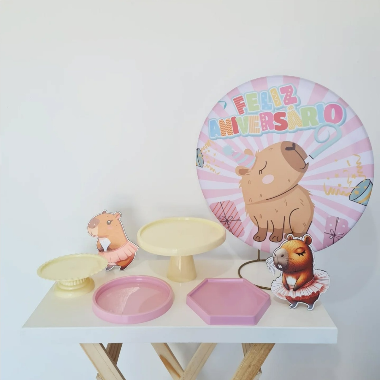 Kit Mesa Capivara - Coloriradecoracoes