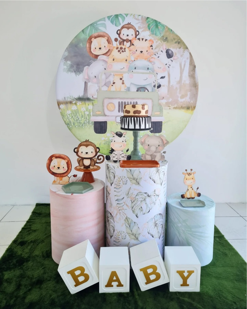Safari Baby Aquarela - Coloriradecoracoes