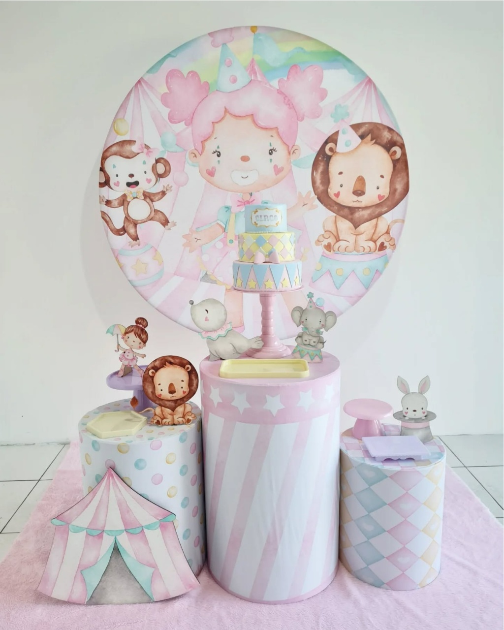 Circo Rosa - Coloriradecoracoes