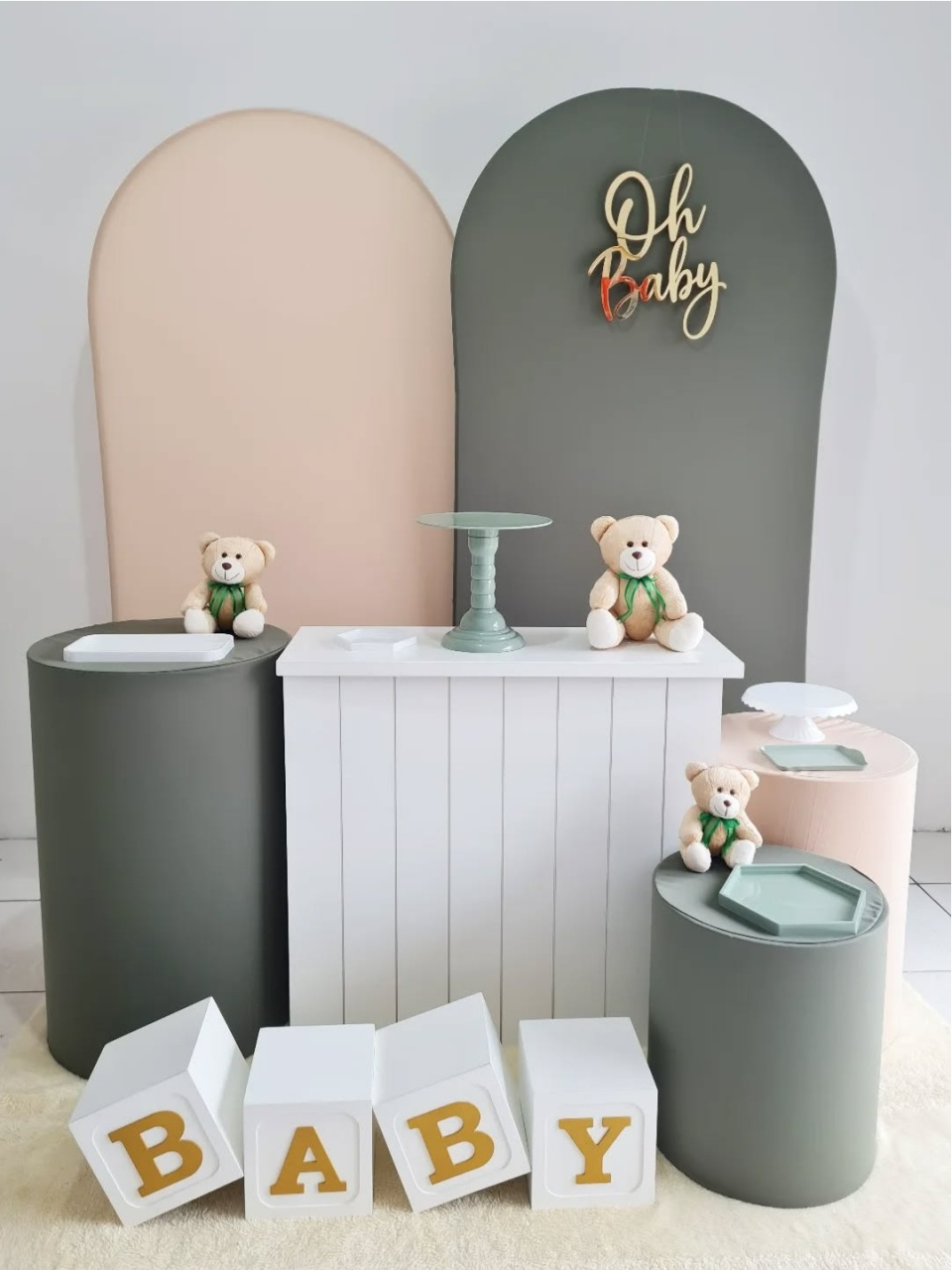 Ursinho Verde Com Bege - Coloriradecoracoes