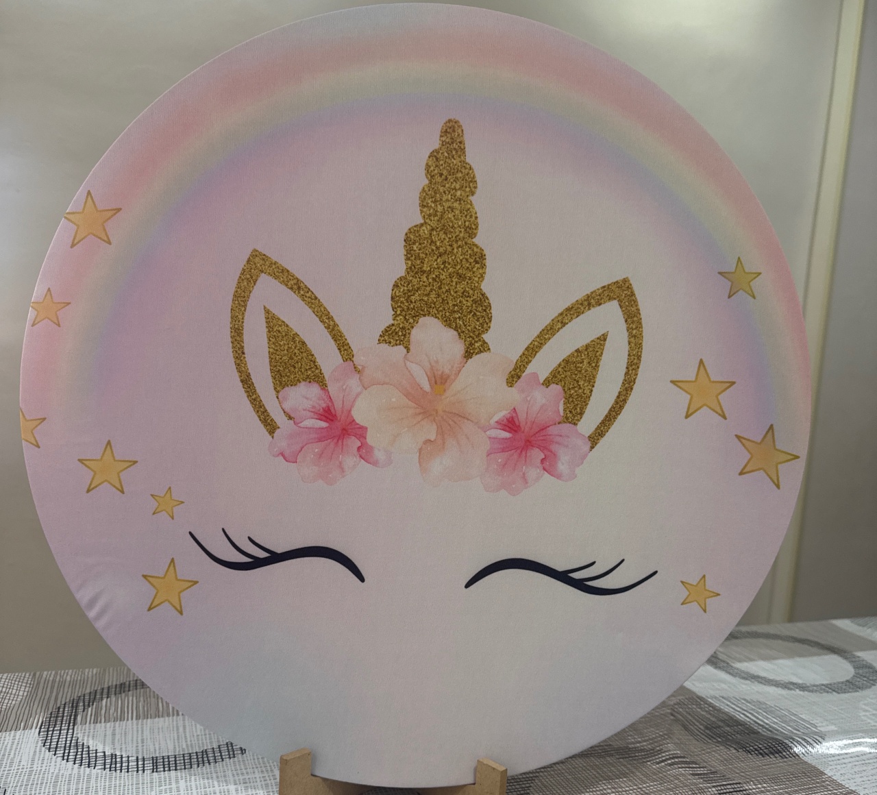 Mini Painel Unicórnio  Ii - Doces Festas Decorações e Pegue e Monte