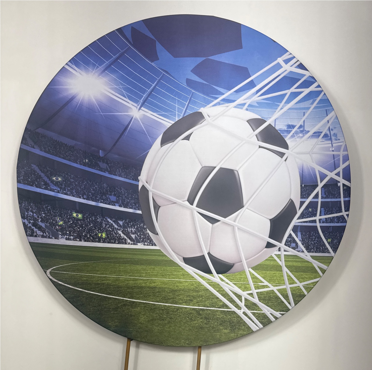 Painel Redondo - Futebol 3 - Doces Festas Decorações e Pegue e Monte