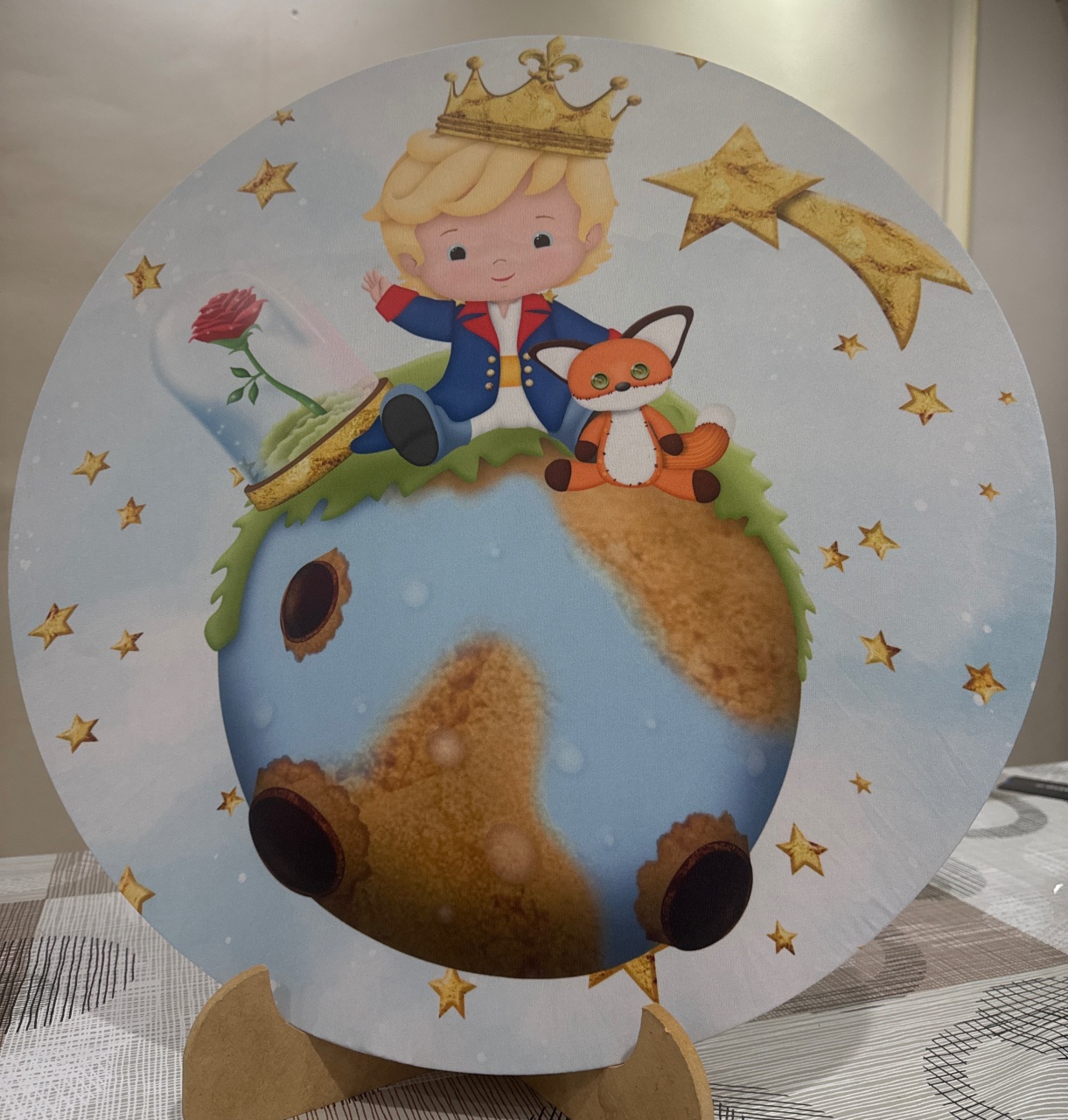 Mini Painel Pequeno Príncipe Loiro - Doces Festas Decorações e Pegue e Monte