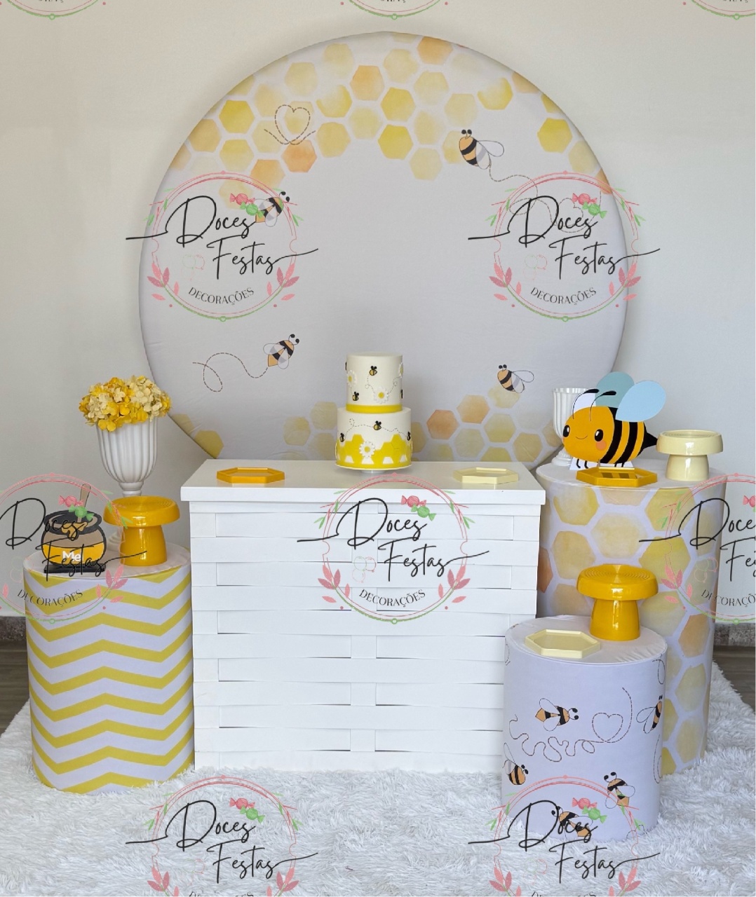 Kit Abelhinha Ii  - Doces Festas Decorações e Pegue e Monte