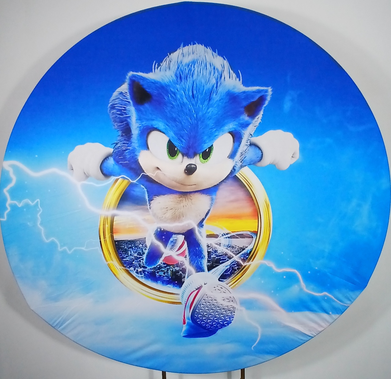 Painel Redondo - Sonic 2 - Doces Festas Decorações e Pegue e Monte