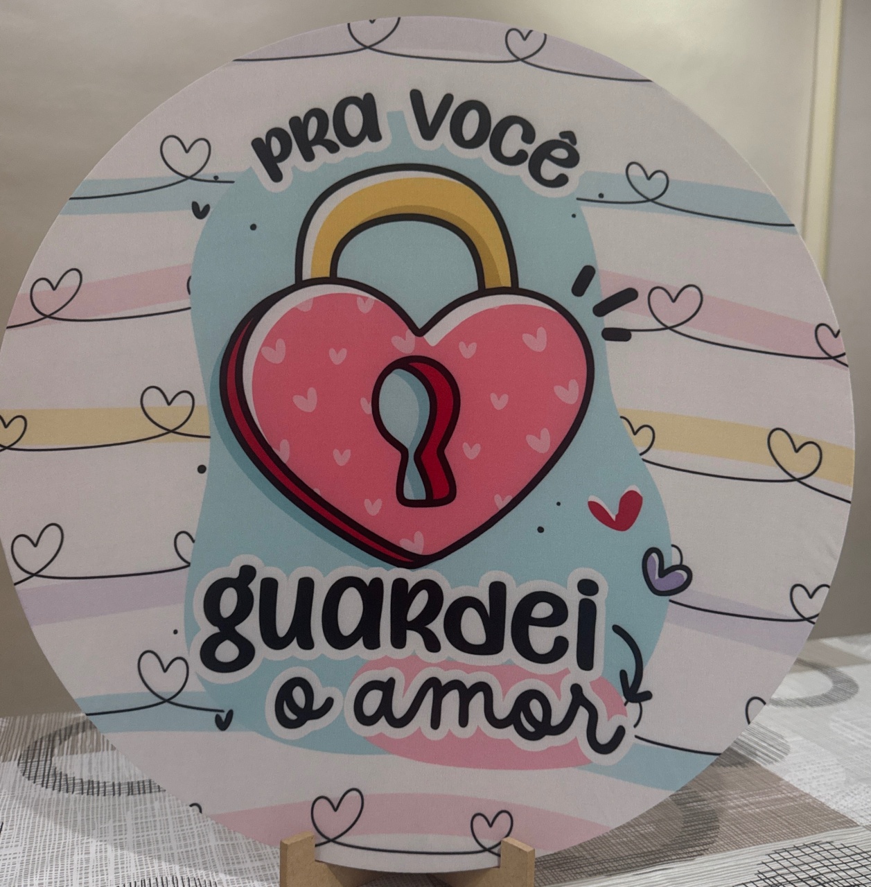 Mini Painel Dia dos Namorados 1 - Doces Festas Decorações e Pegue e Monte