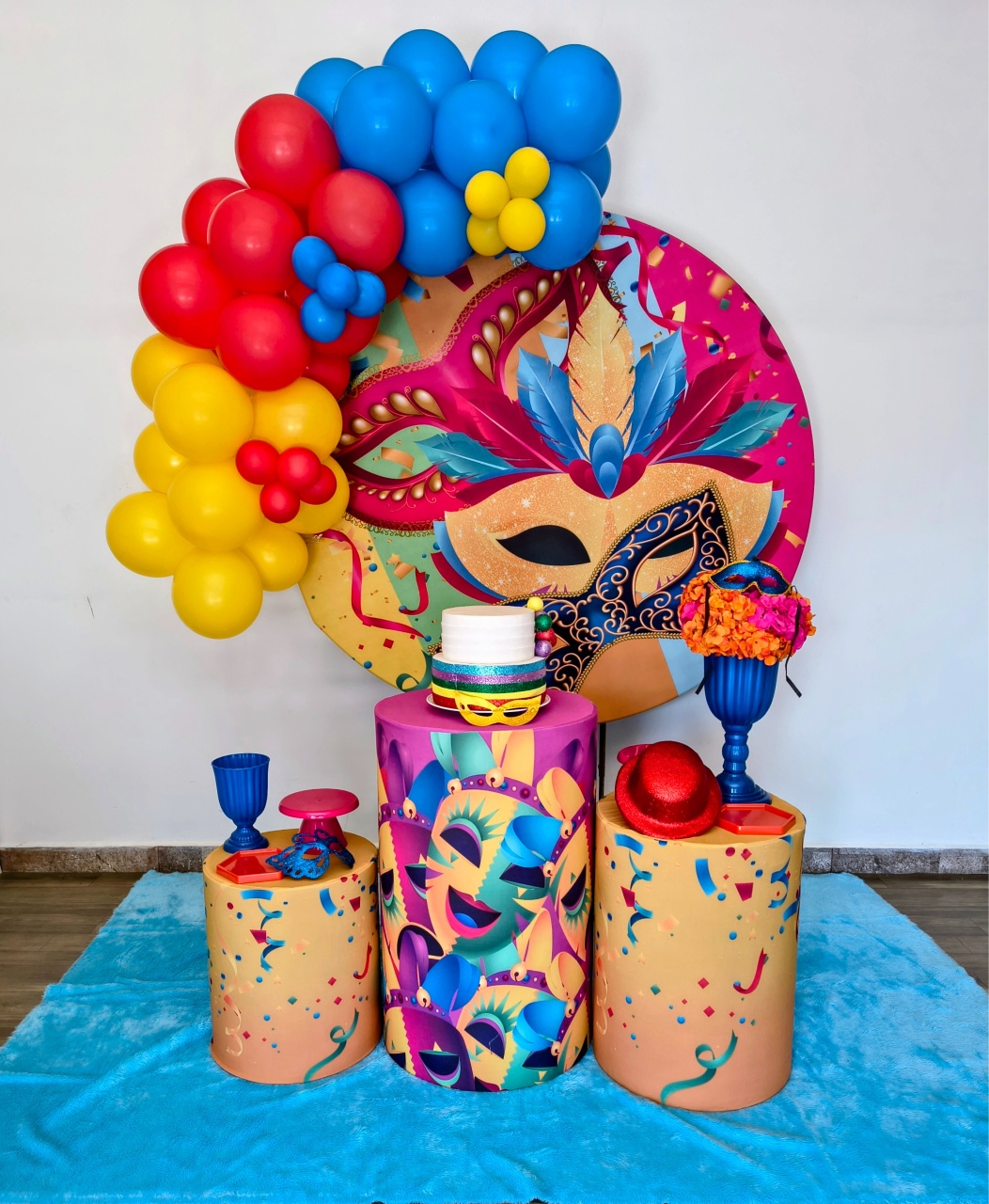 Kit Carnaval - Doces Festas Decorações e Pegue e Monte