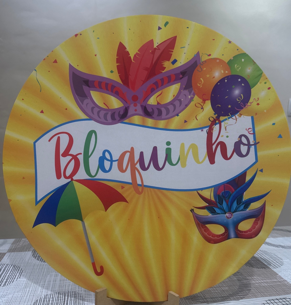 Mini Painel Carnaval Ii - Doces Festas Decorações e Pegue e Monte