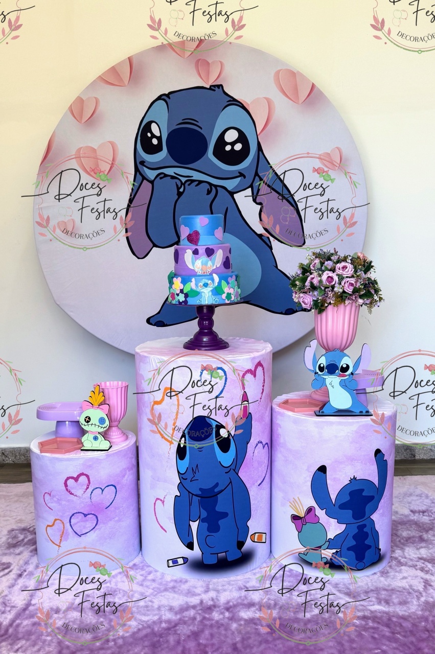 Kit Stitch Coração I - Doces Festas Decorações e Pegue e Monte