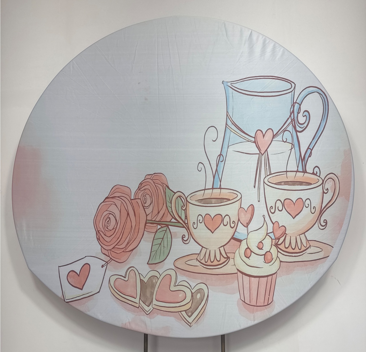Painel Redondo - Chá de Panela  - Doces Festas Decorações e Pegue e Monte