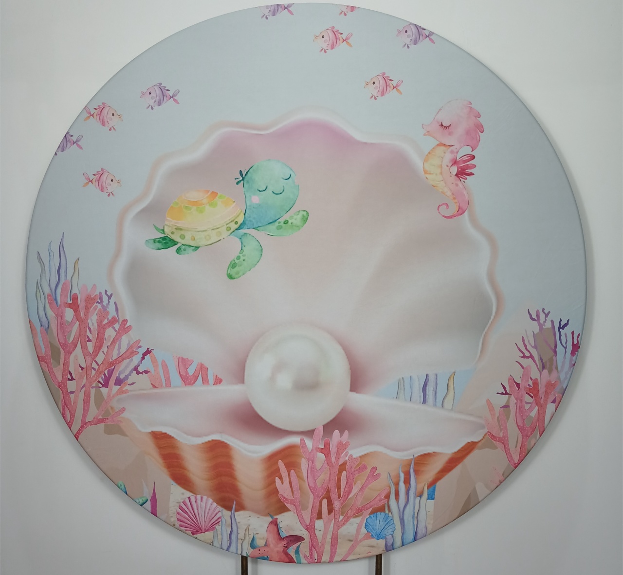 Painel Redondo - Fundo Do Mar 1 - Doces Festas Decorações e Pegue e Monte