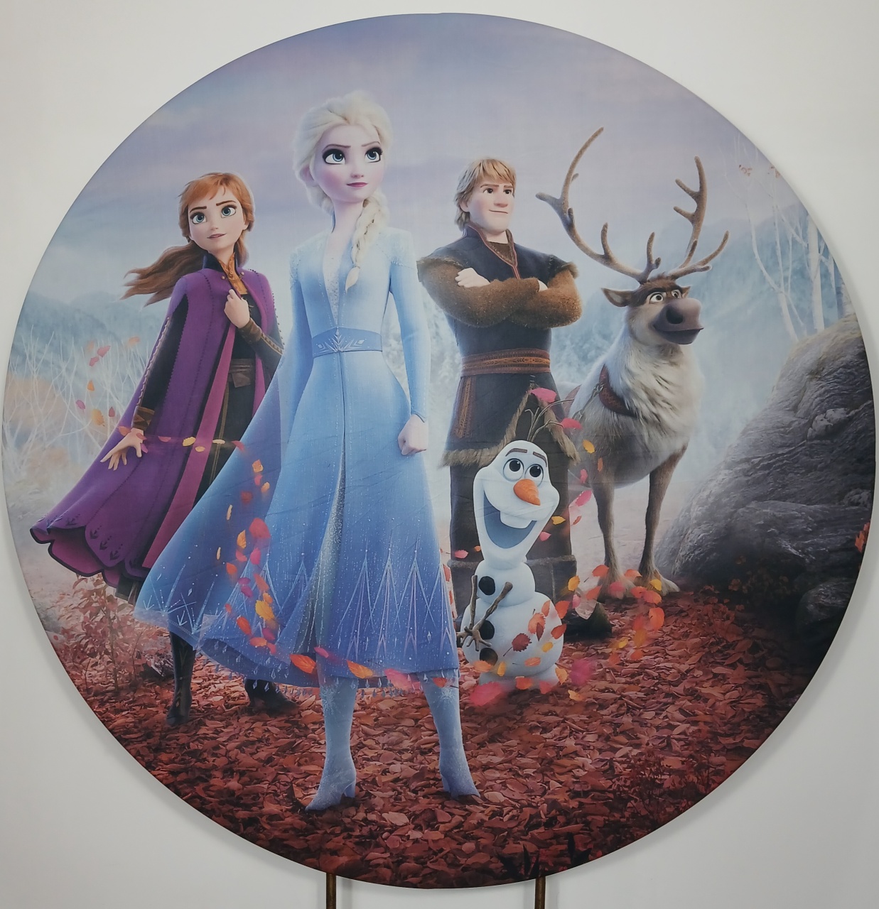 Painel Redondo - Frozen 5 - Doces Festas Decorações e Pegue e Monte