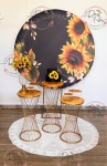 Kit Floral Girassol Preto - imagem 1
