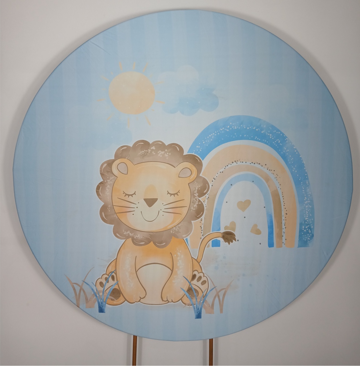 Painel Redondo - Leãozinho 2 - Doces Festas Decorações e Pegue e Monte