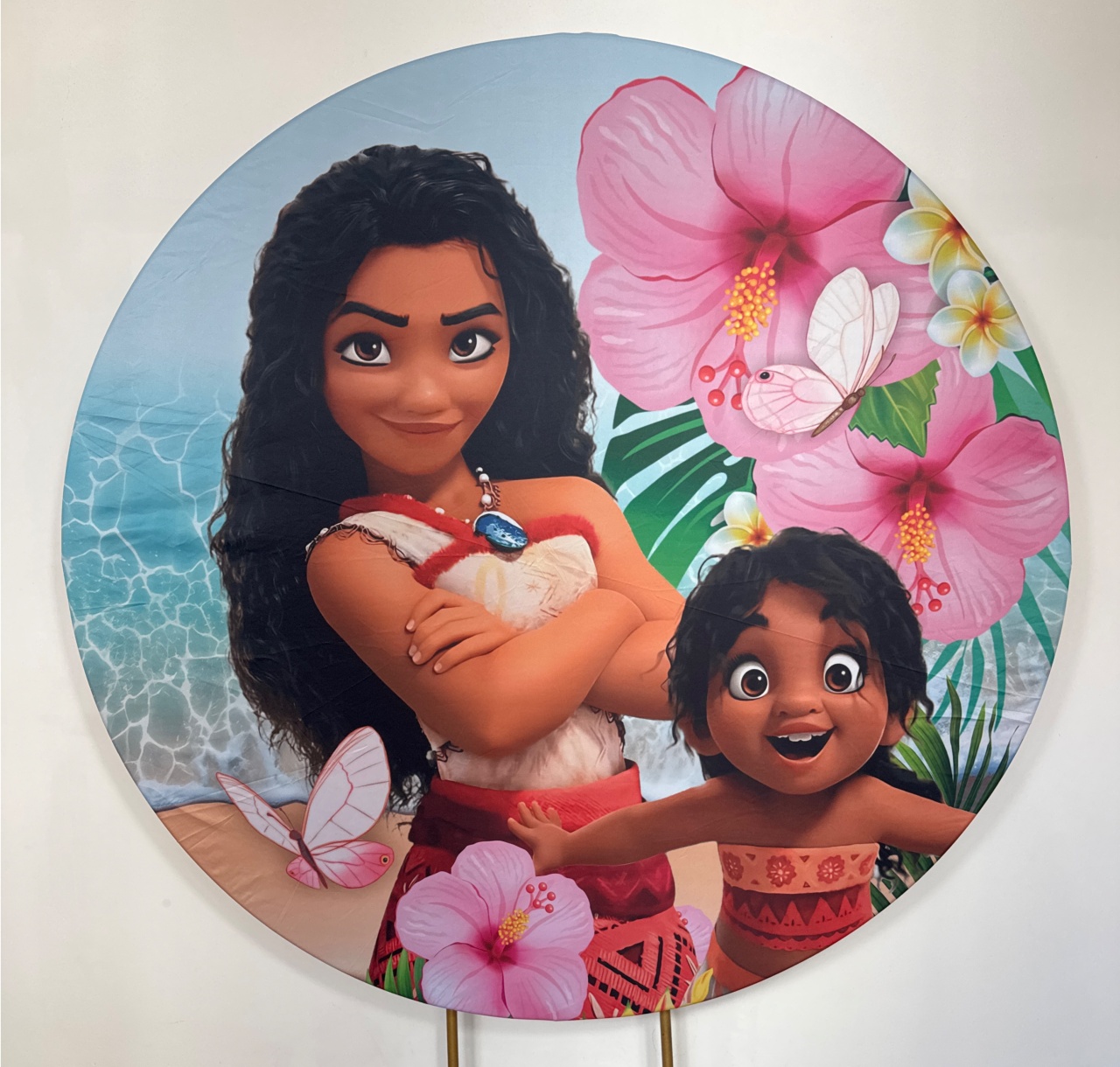 Painel Redondo - Moana 3 - Doces Festas Decorações e Pegue e Monte
