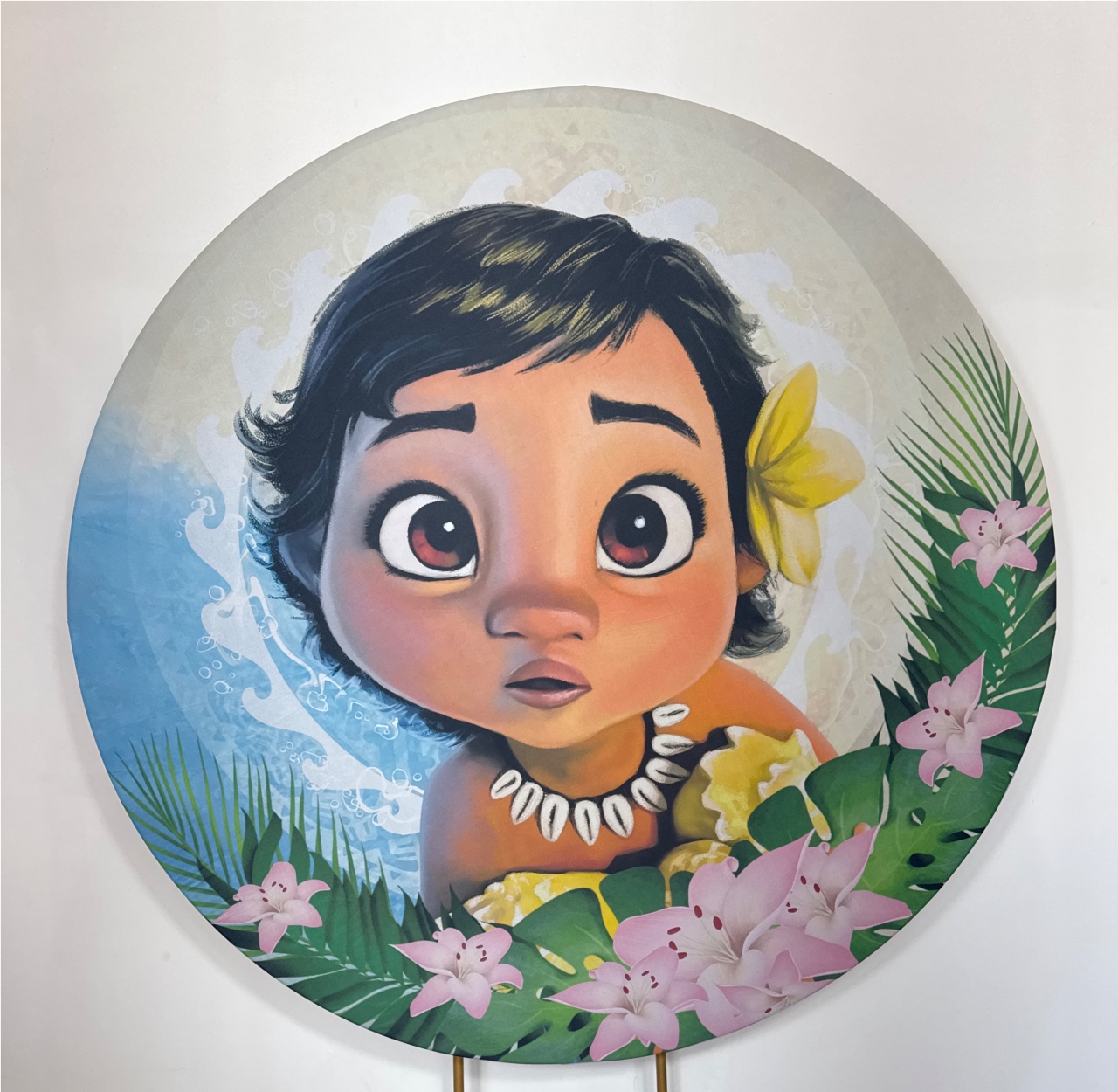Painel Redondo - Moana 4 - Doces Festas Decorações e Pegue e Monte