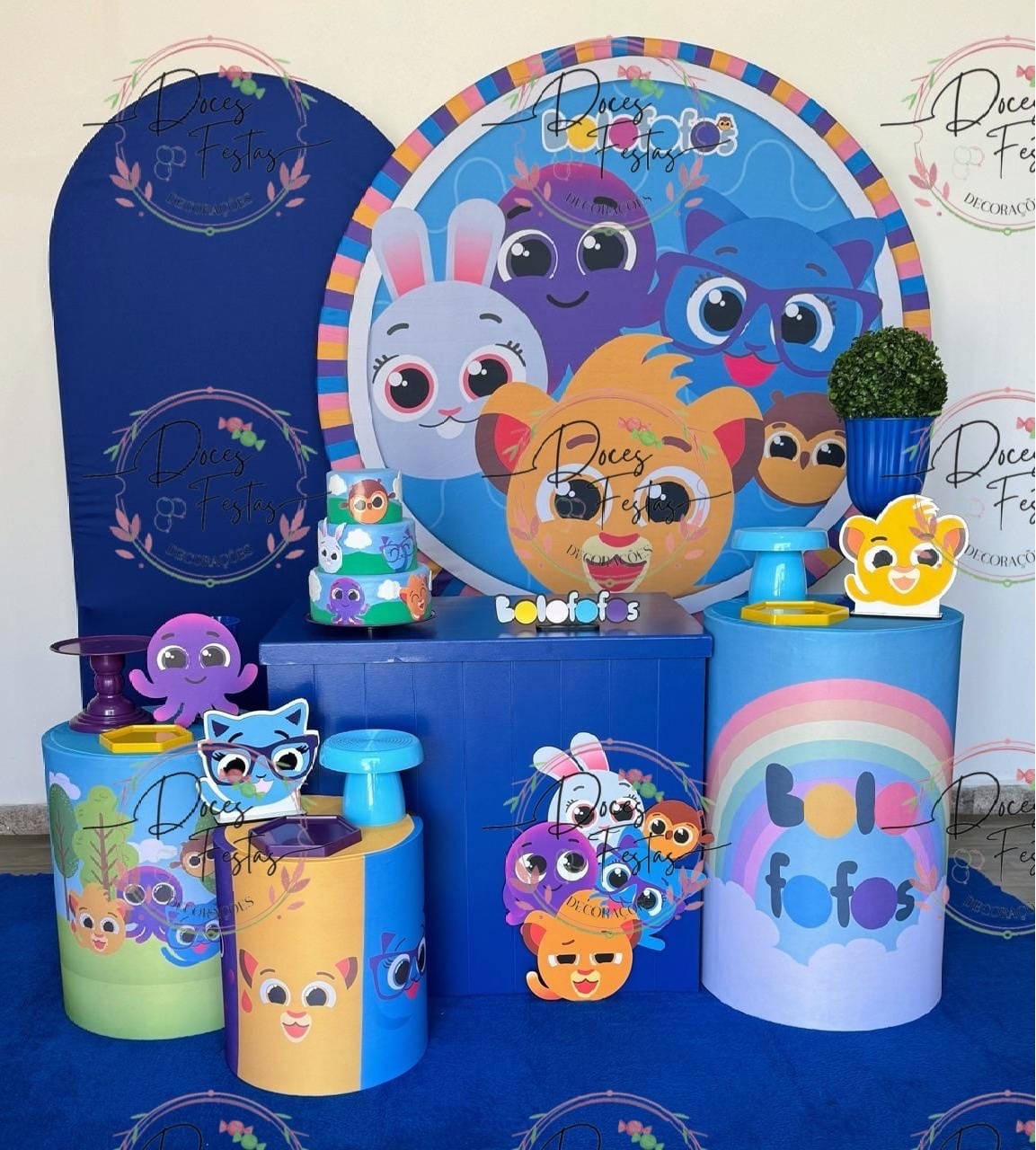 Kit Bolofofos III - Doces Festas Decorações e Pegue e Monte