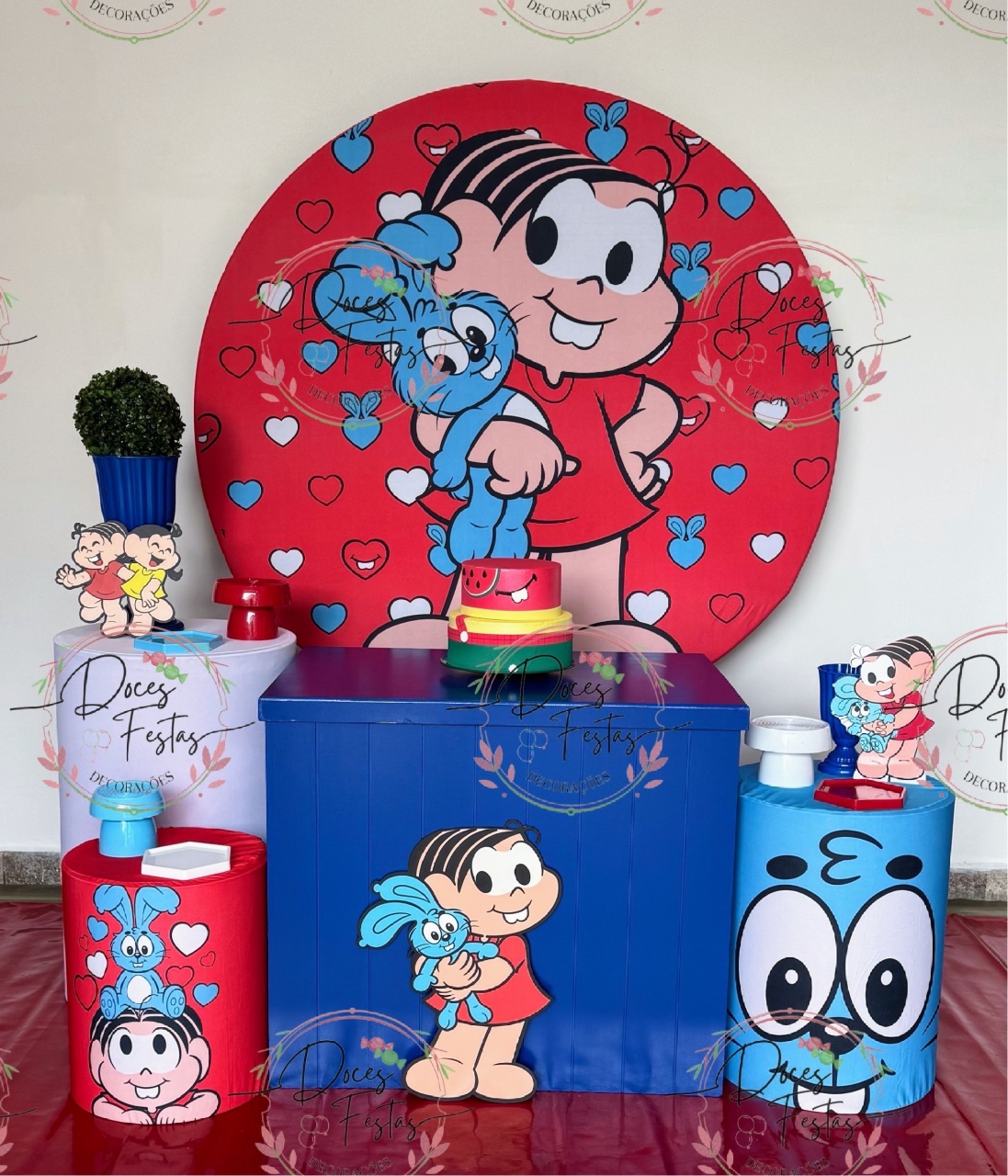 Kit Turma da Mônica Xi /Mõnica    - Doces Festas Decorações e Pegue e Monte