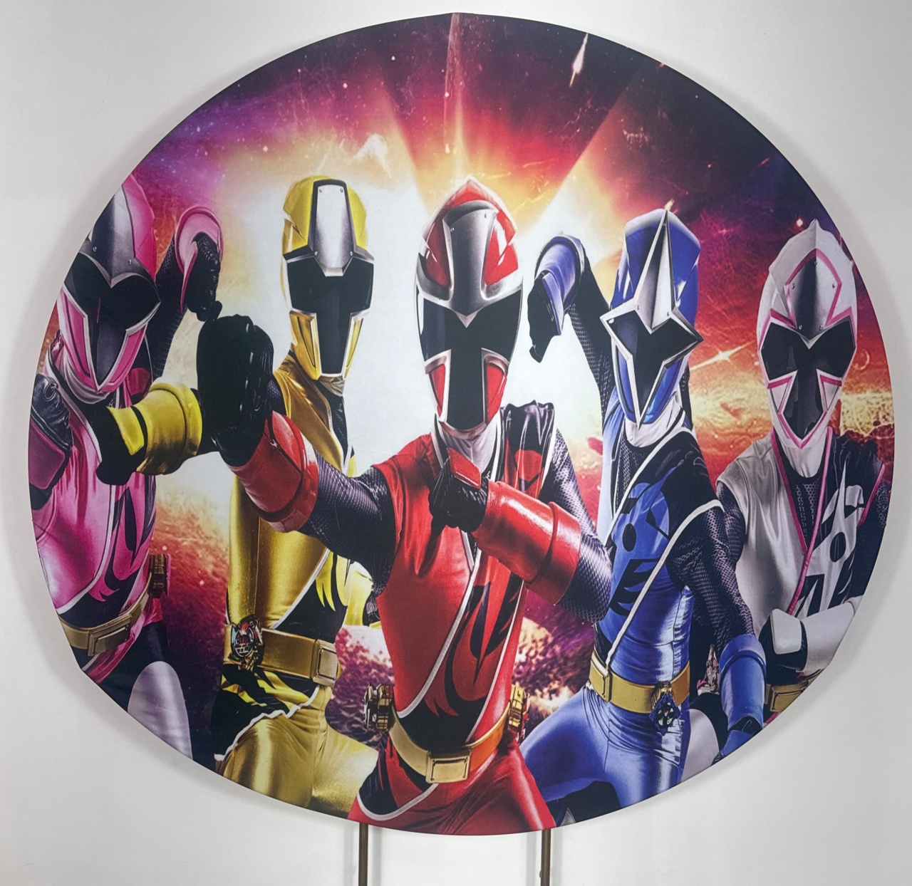 Painel Redondo - Power Ranger  - Doces Festas Decorações e Pegue e Monte