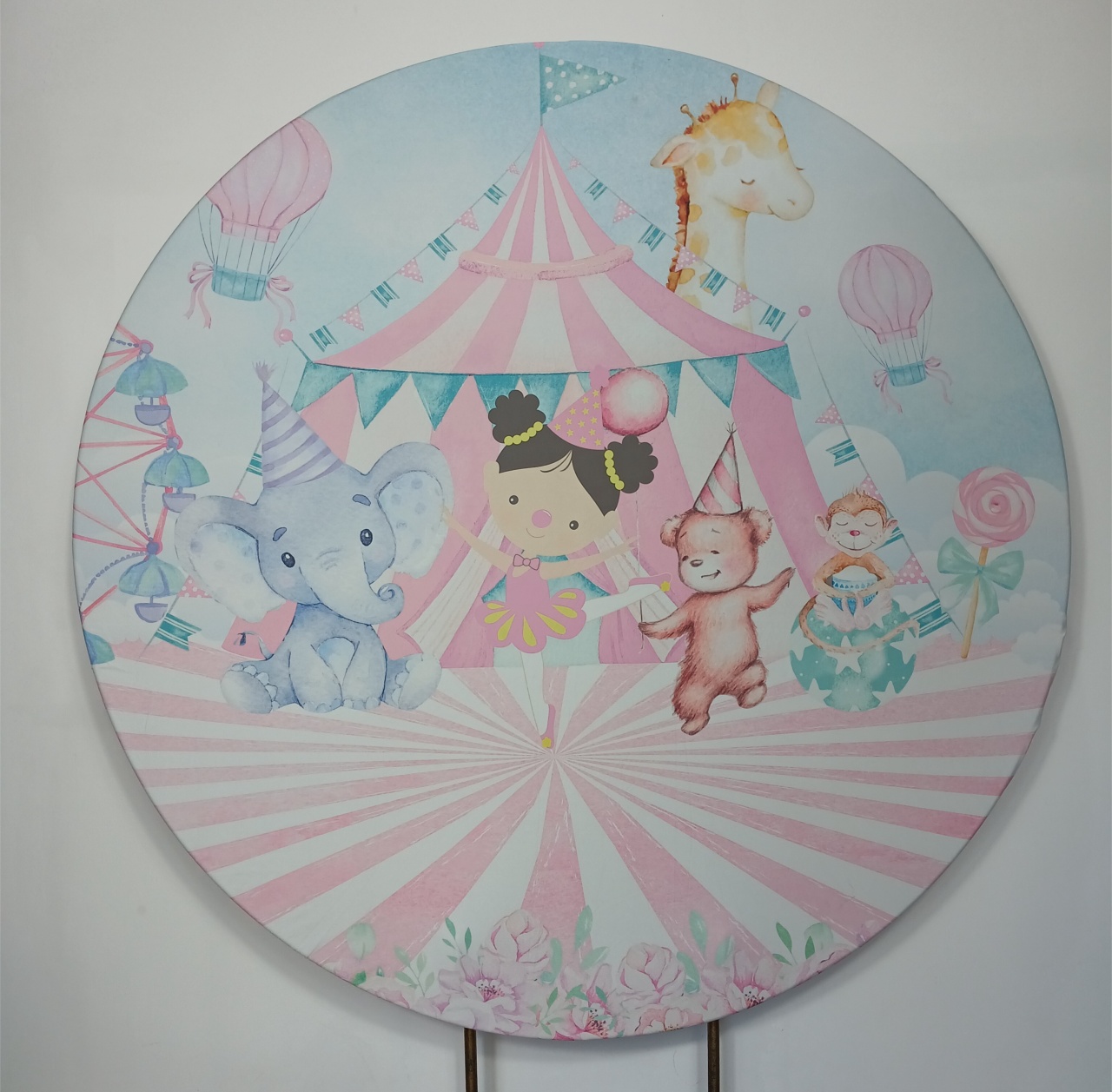 Painel Redondo - Circo 1 - Doces Festas Decorações e Pegue e Monte