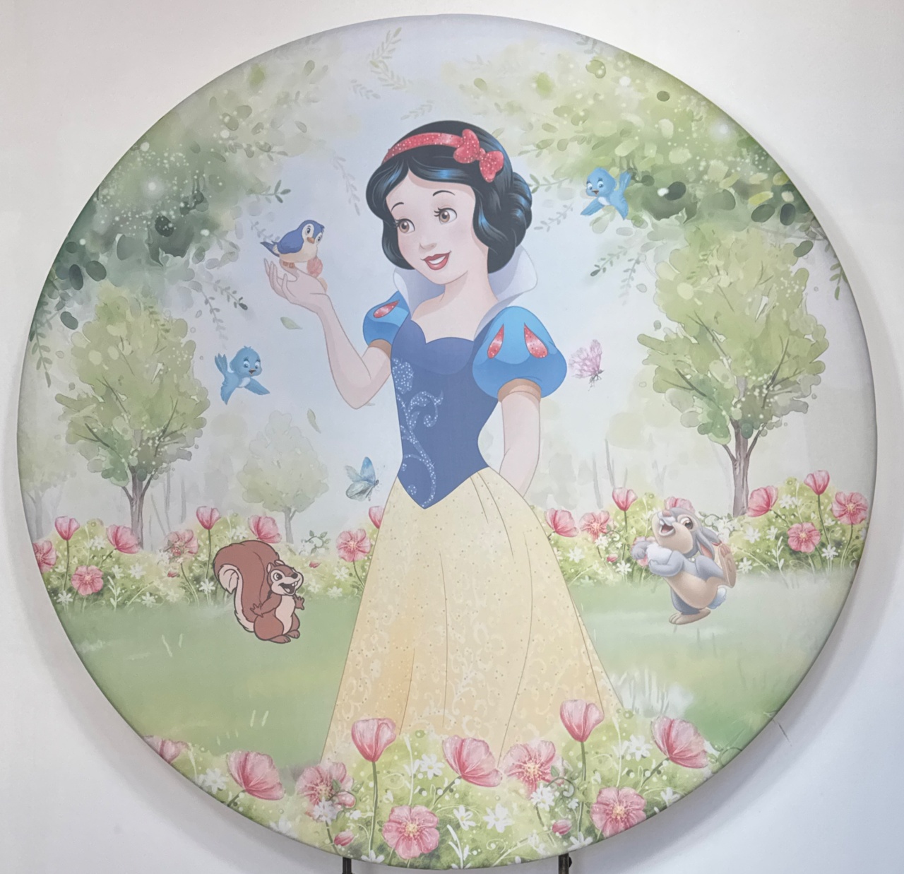 Painel Redondo - Branca de Neve 1 - Doces Festas Decorações e Pegue e Monte