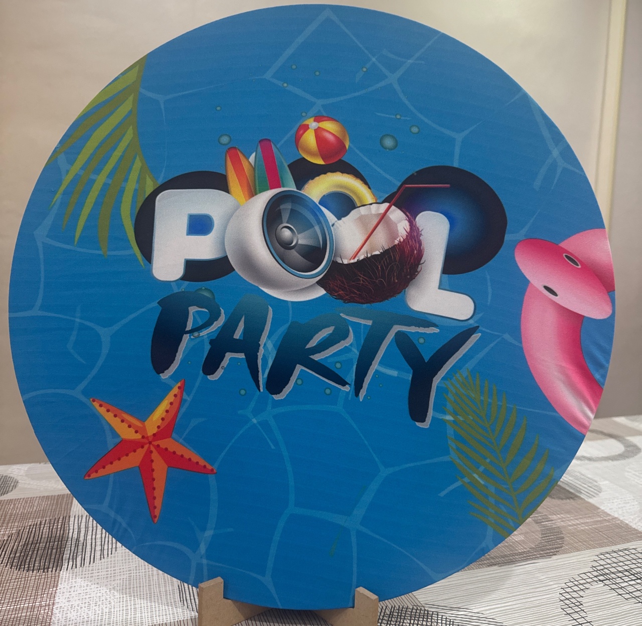 Mini Painel Pool Party Ii - Doces Festas Decorações e Pegue e Monte