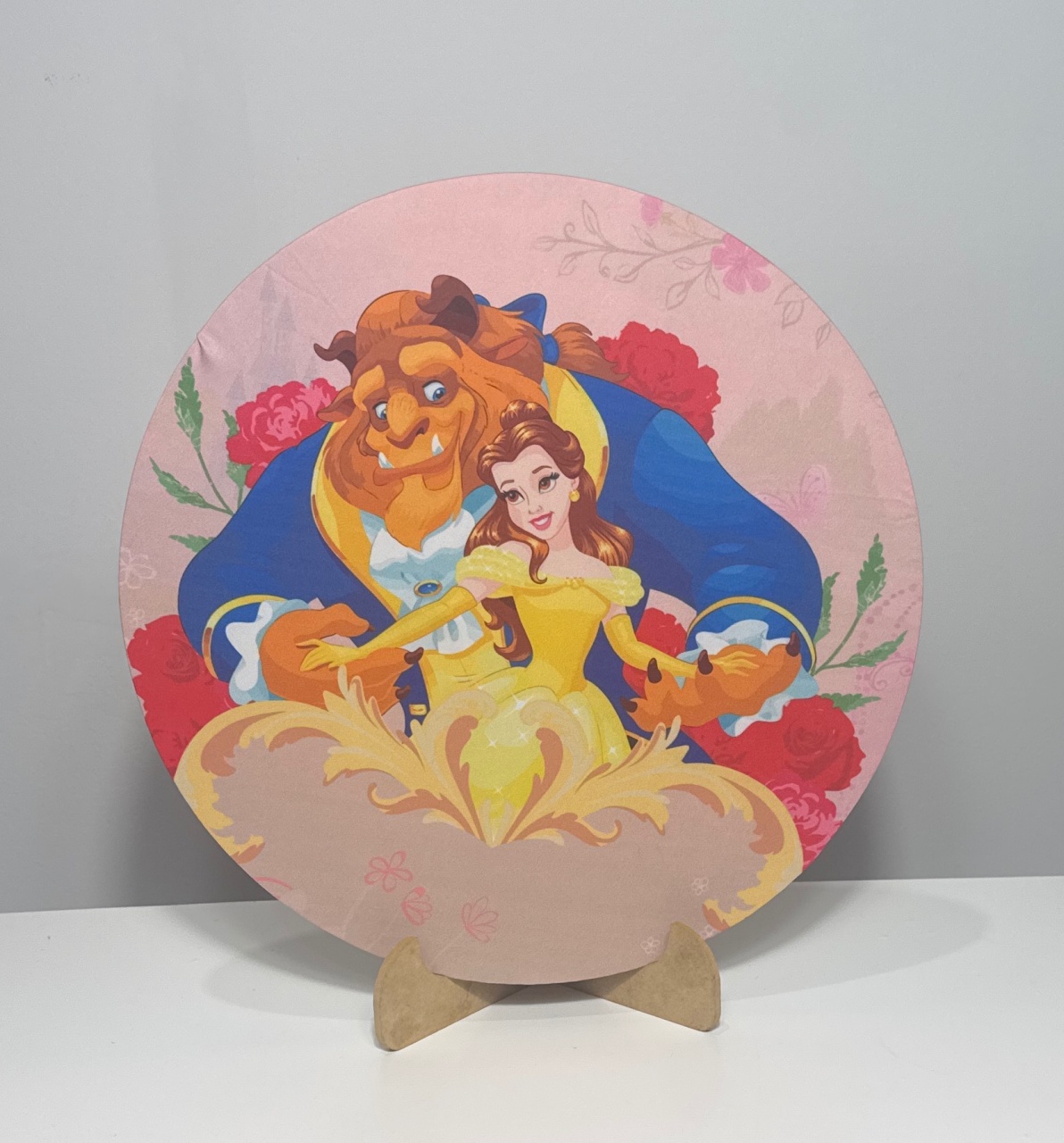 Mini Painel Bela E A Fera - Doces Festas Decorações e Pegue e Monte