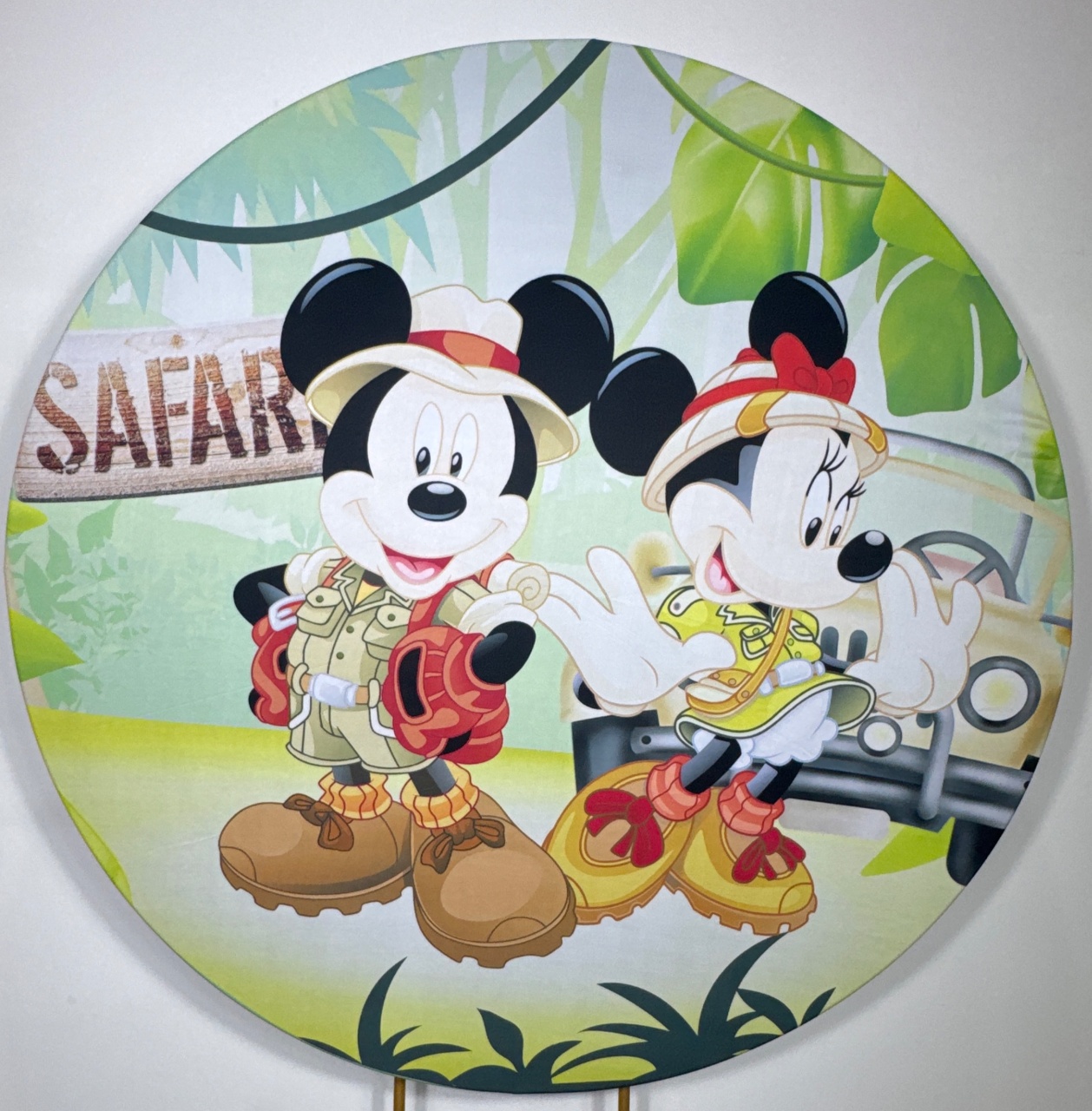 Painel Redondo - Mickey 1 - Doces Festas Decorações e Pegue e Monte