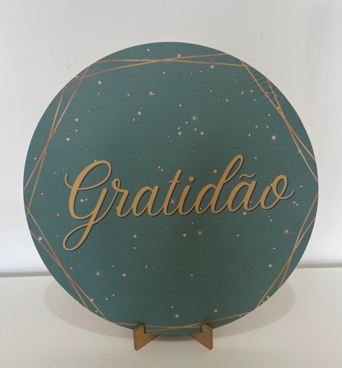 Mini Painel Gratidão Verde - Doces Festas Decorações e Pegue e Monte