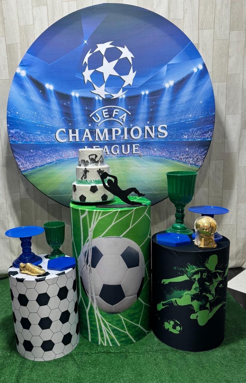 Futebol Champions League  - Doces Festas Decorações e Pegue e Monte