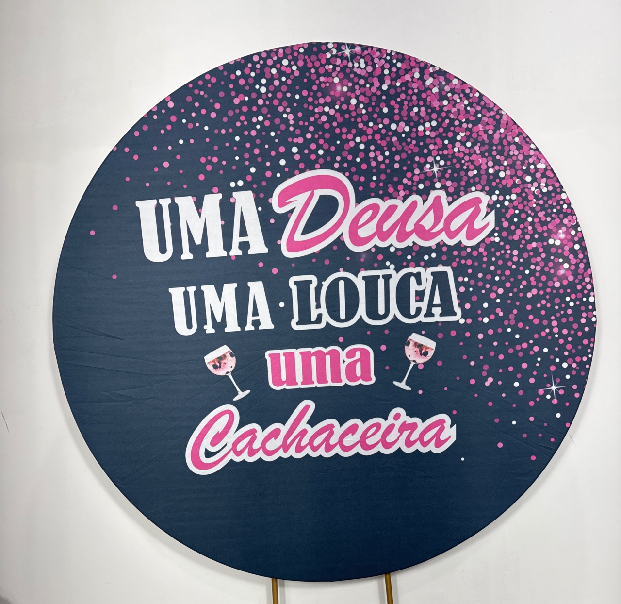 Painel Redondo- Cachaceira - Doces Festas Decorações e Pegue e Monte