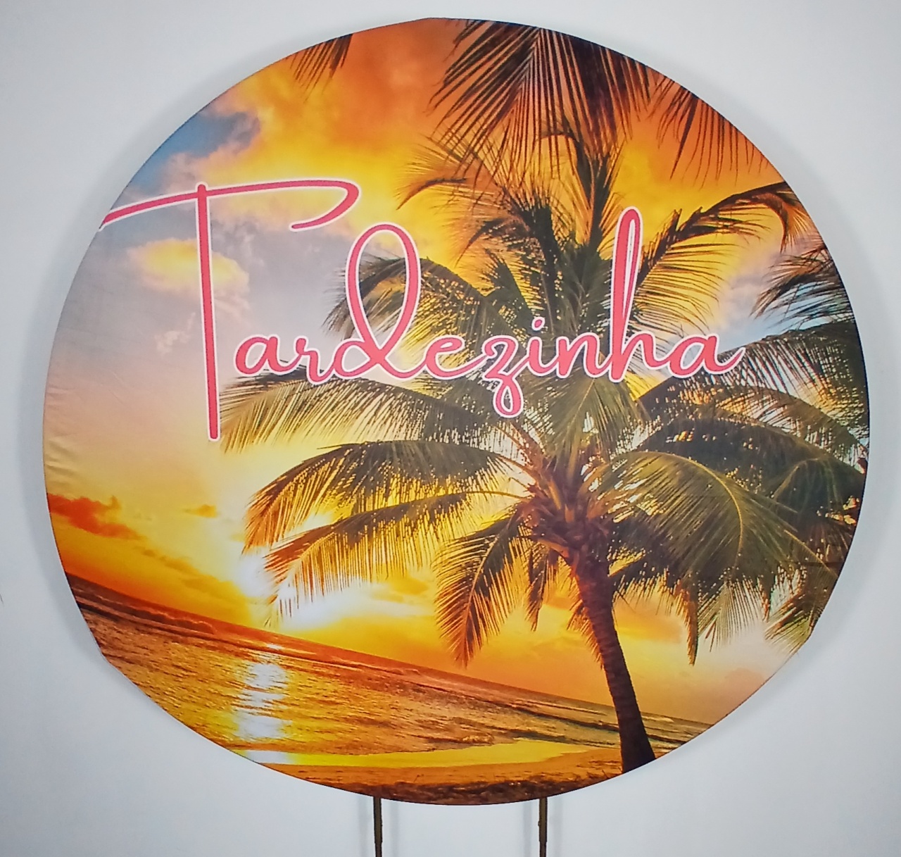 Painel Redondo - Tardezinha 1 - Doces Festas Decorações e Pegue e Monte
