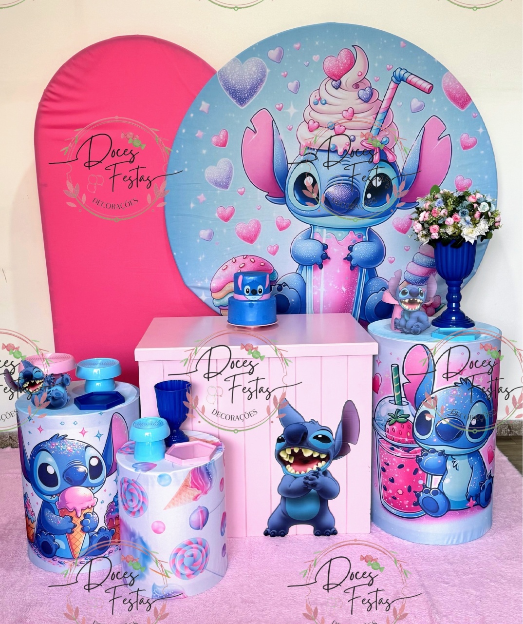 Kit Stitch Sorvete IV - Doces Festas Decorações e Pegue e Monte