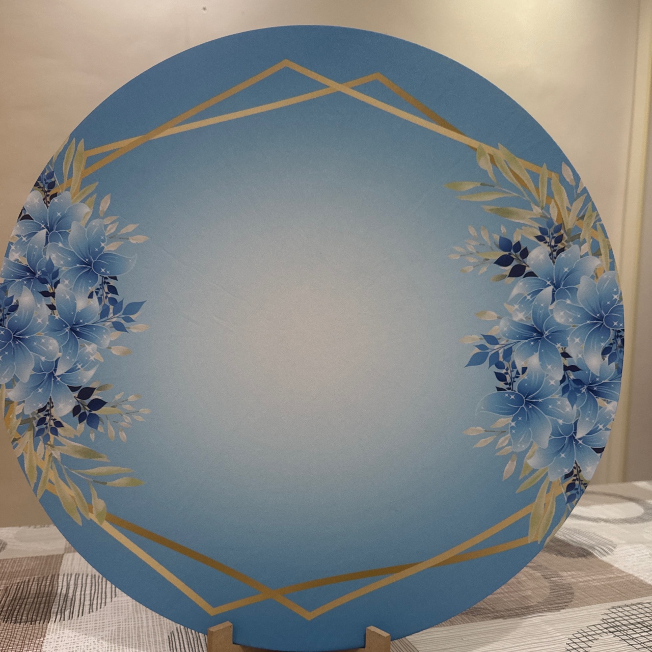 Mini Painel Flora Azul - Doces Festas Decorações e Pegue e Monte
