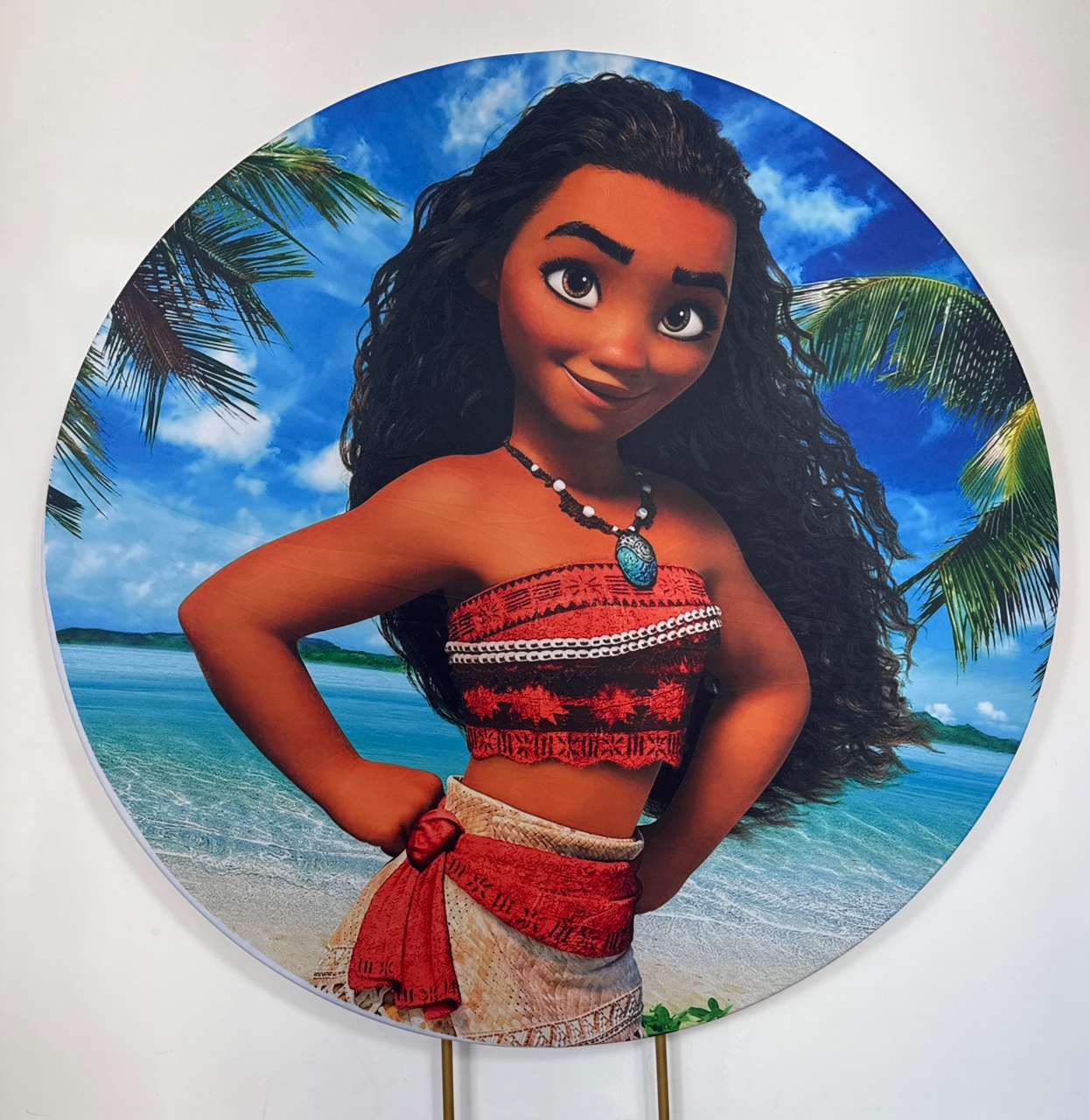 Painel Redondo - Moana 5 - Doces Festas Decorações e Pegue e Monte