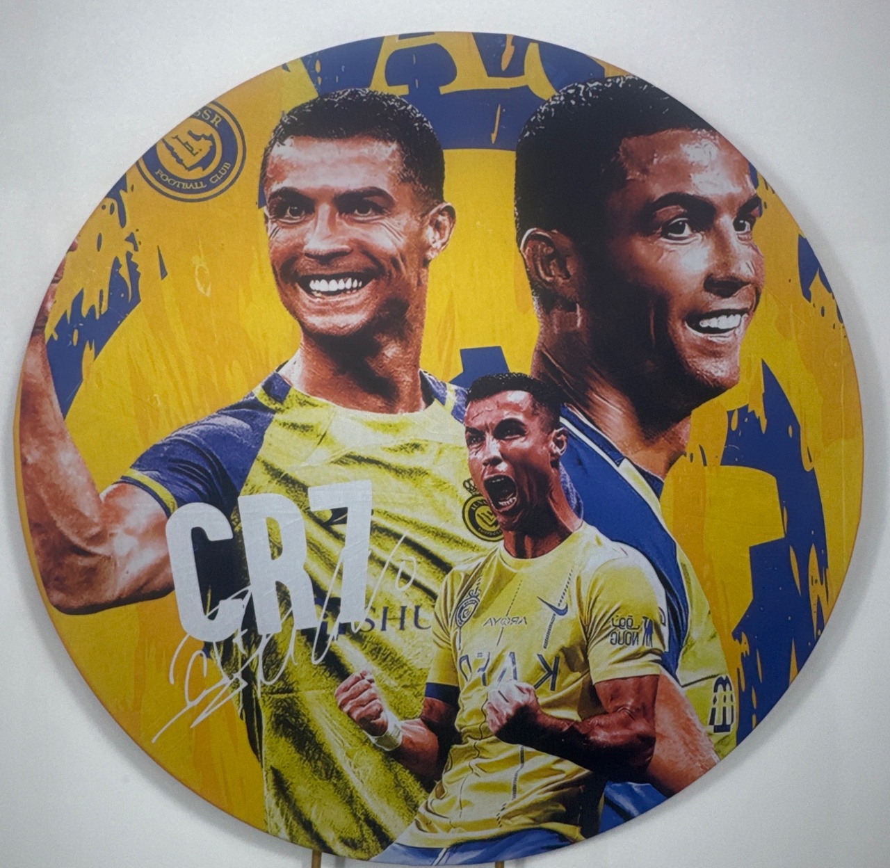 Painel Redondo - Cristiano Ronaldo 1 - Doces Festas Decorações e Pegue e Monte