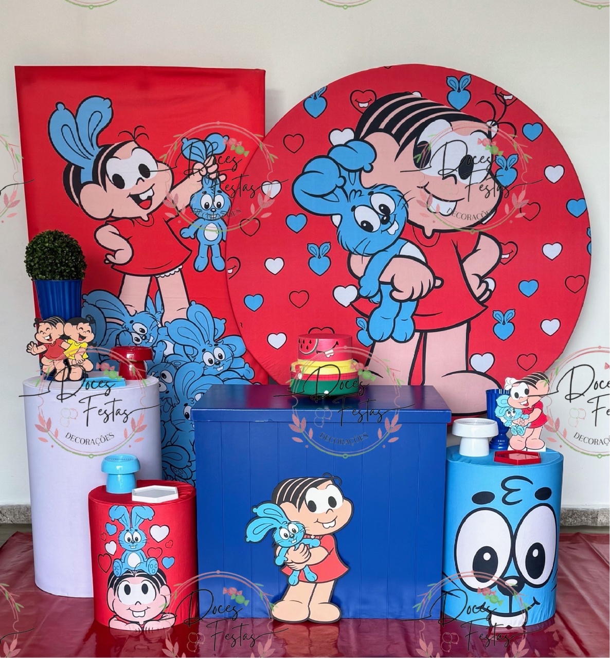 Kit Turma da Mônica Xii /Mõnica     - Doces Festas Decorações e Pegue e Monte