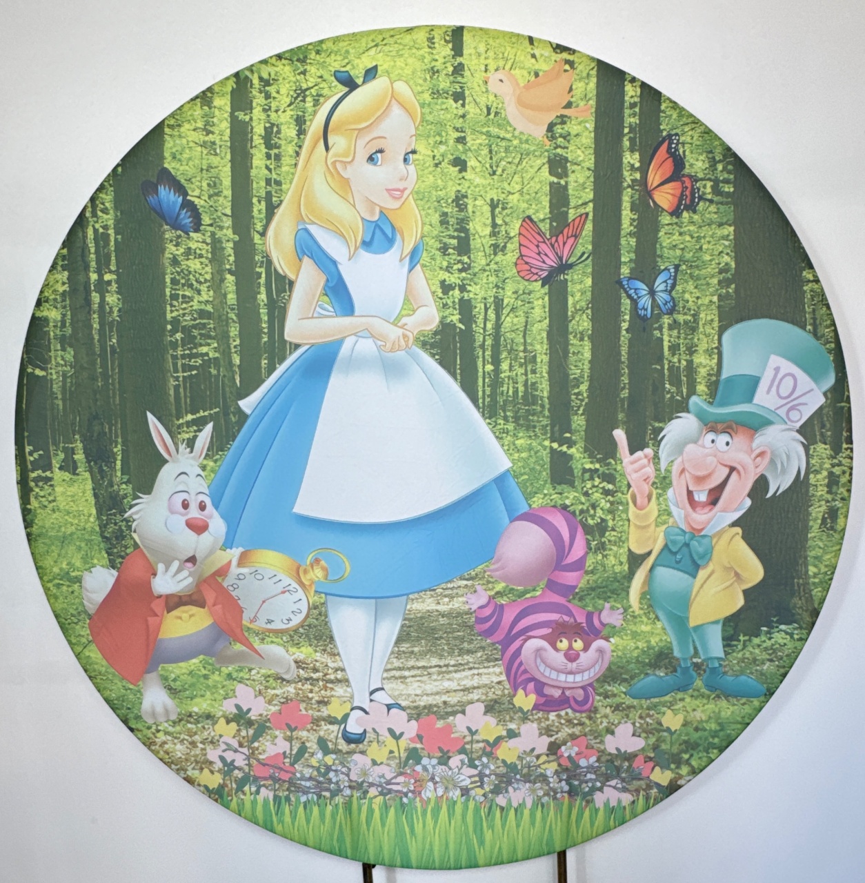 Painel Redondo - Alice 3 - Doces Festas Decorações e Pegue e Monte