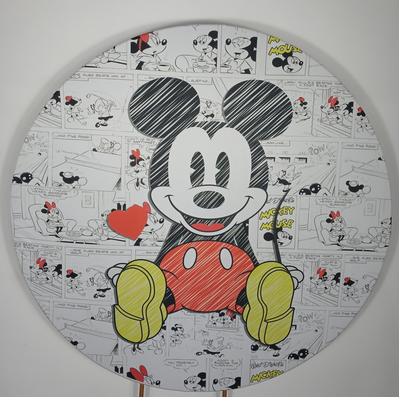 Painel Redondo - Mickey 2 - Doces Festas Decorações e Pegue e Monte
