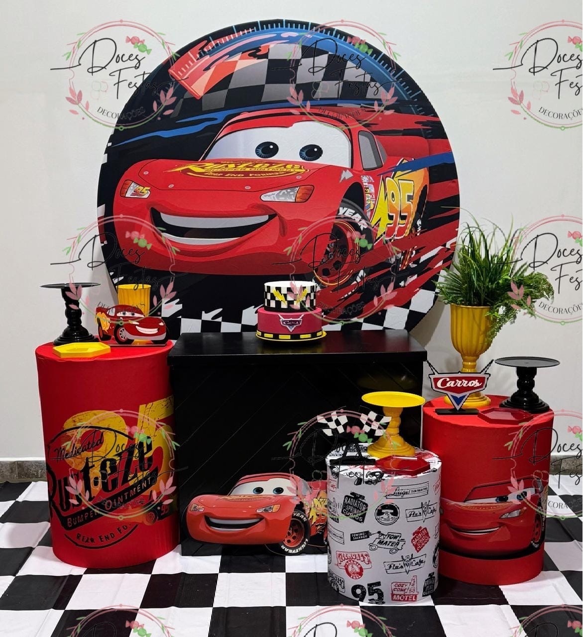 Kit Carros X - Doces Festas Decorações e Pegue e Monte