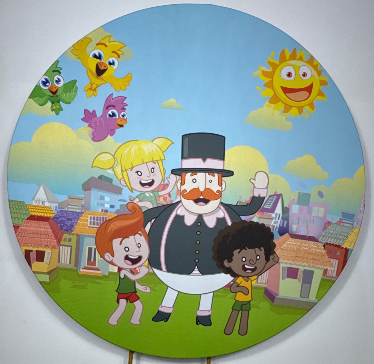 Painel Redondo - Mundo Bita - Doces Festas Decorações e Pegue e Monte