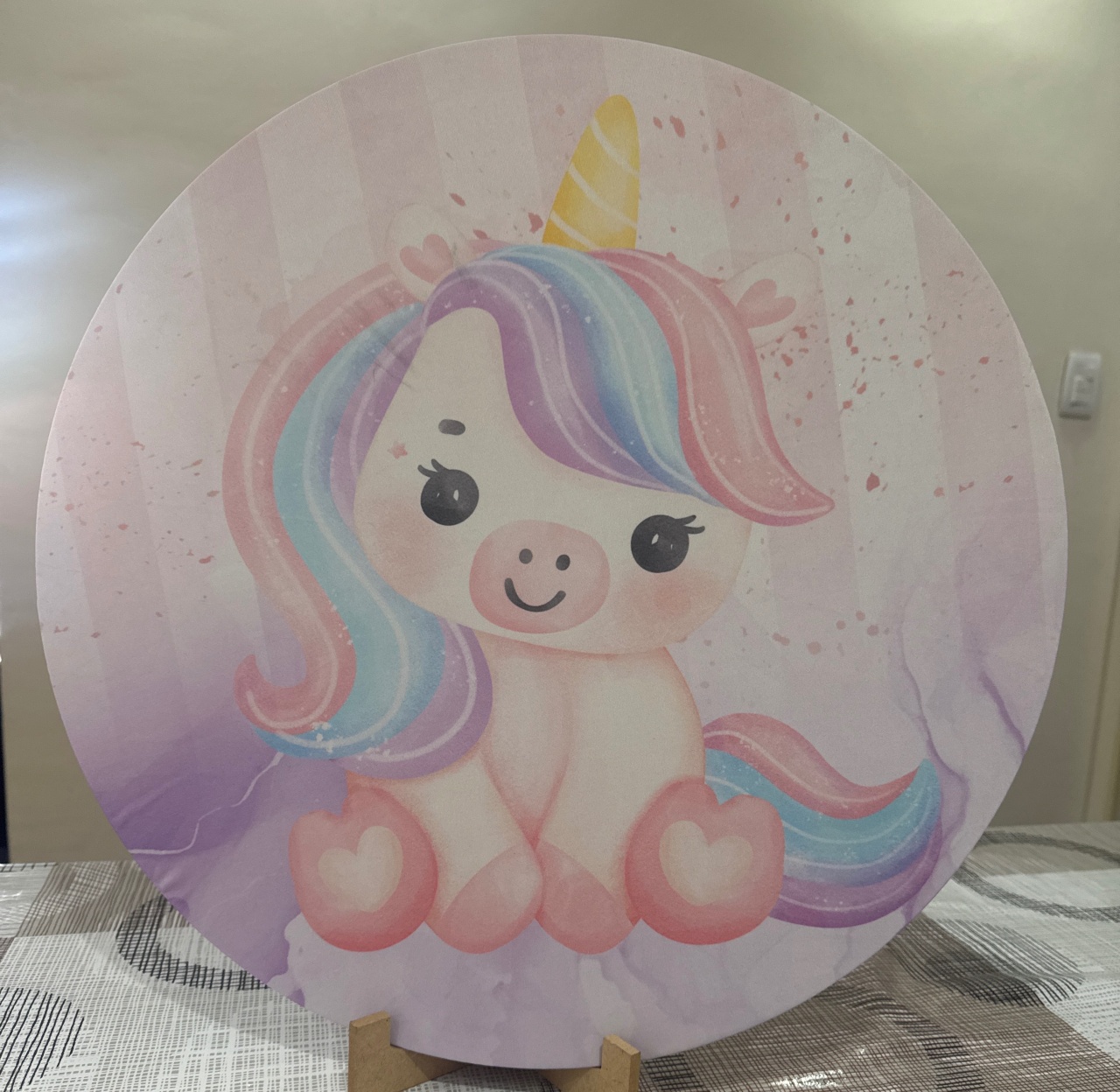 Mini Painel Unicórnio  - Doces Festas Decorações e Pegue e Monte