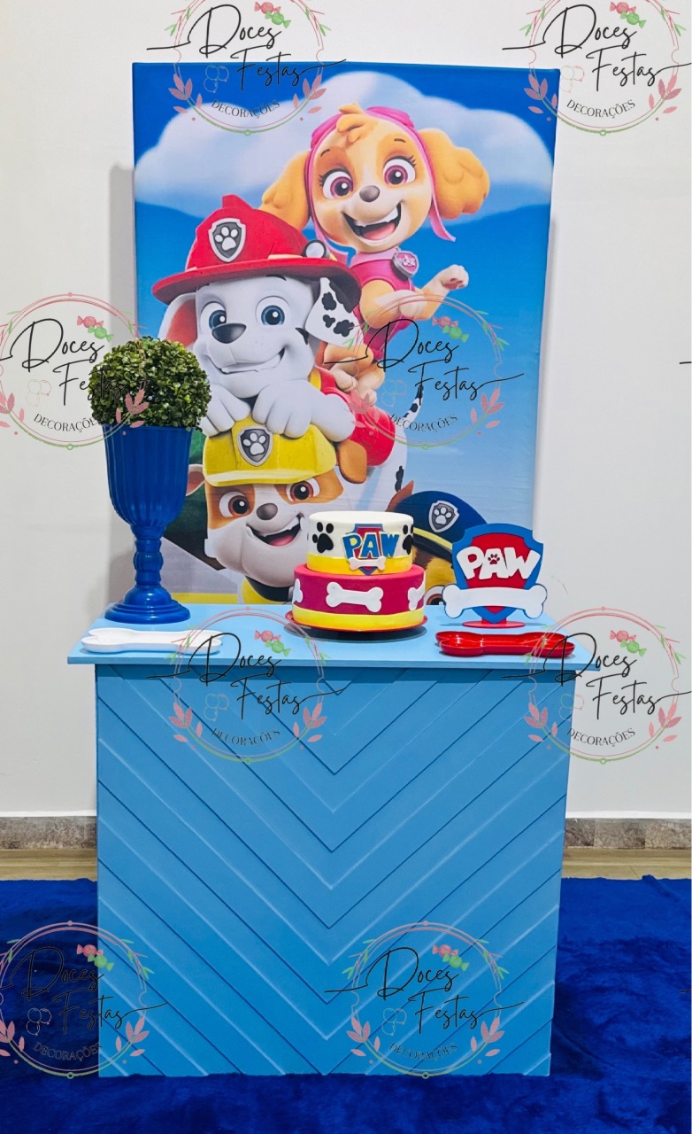 Kit Patrulha Canina VII - Doces Festas Decorações e Pegue e Monte
