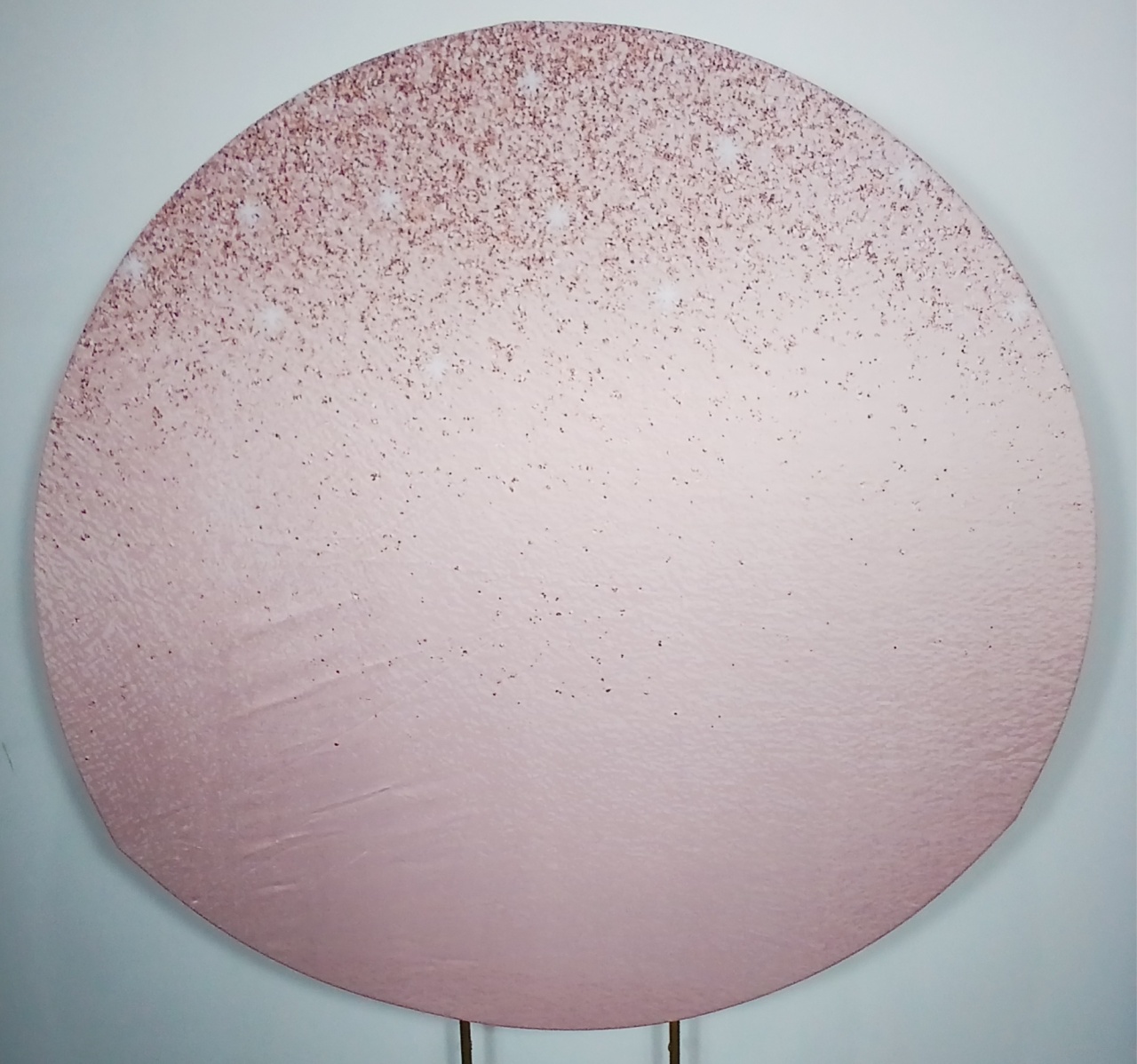 Painel Redondo - Glitter Rose Gold - Doces Festas Decorações e Pegue e Monte