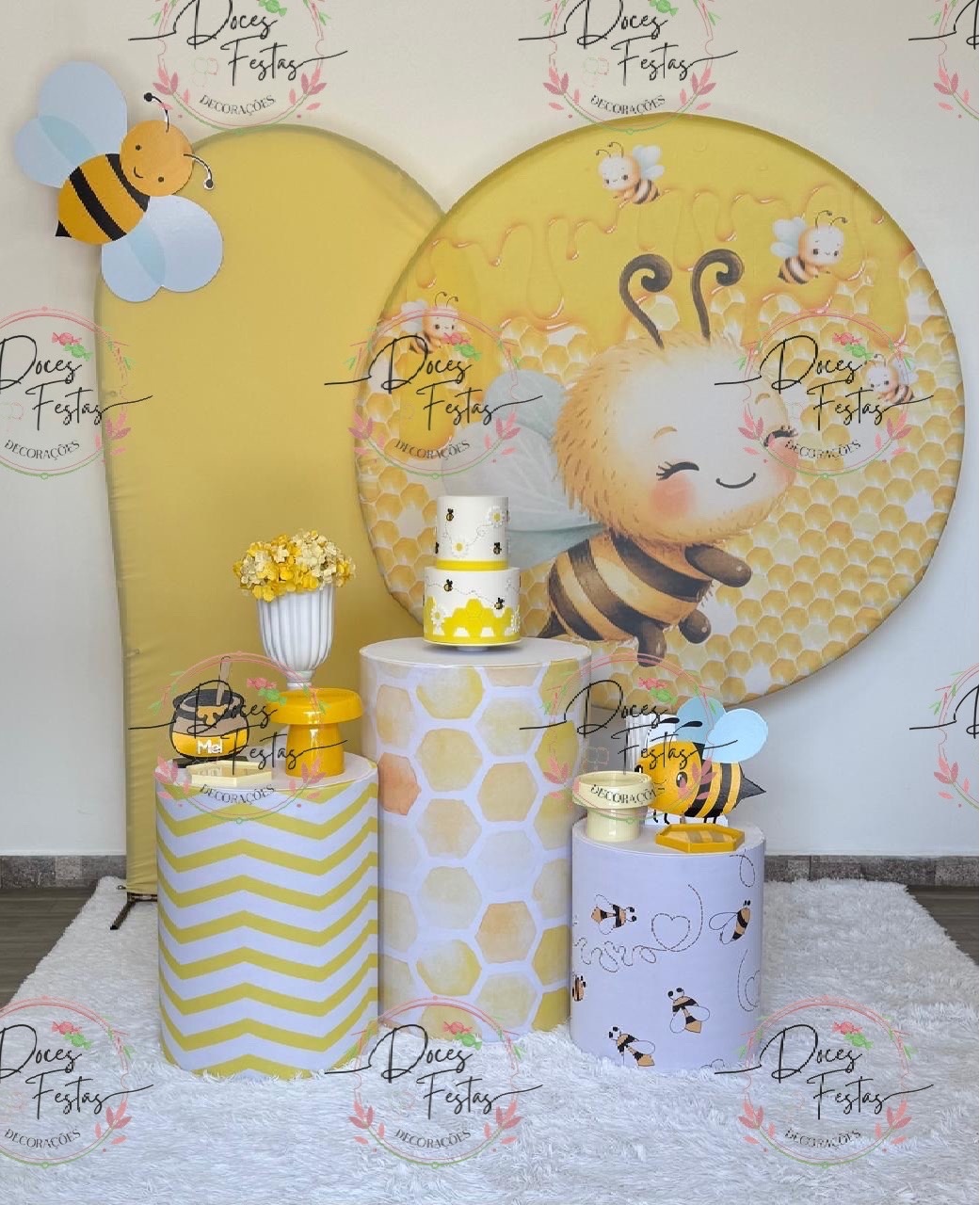 Kit Abelhinha  - Doces Festas Decorações e Pegue e Monte
