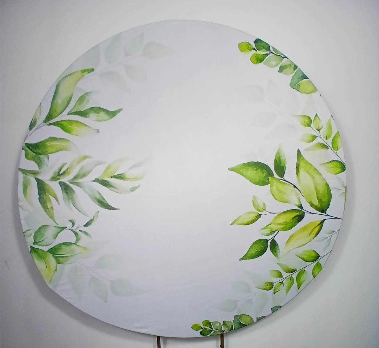 Painel Redondo - Floral Verde - Doces Festas Decorações e Pegue e Monte